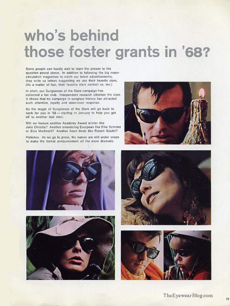 Vintage Foster Grant Sunglasses The First Fashion Eyewear Company The Eyewear Blog
